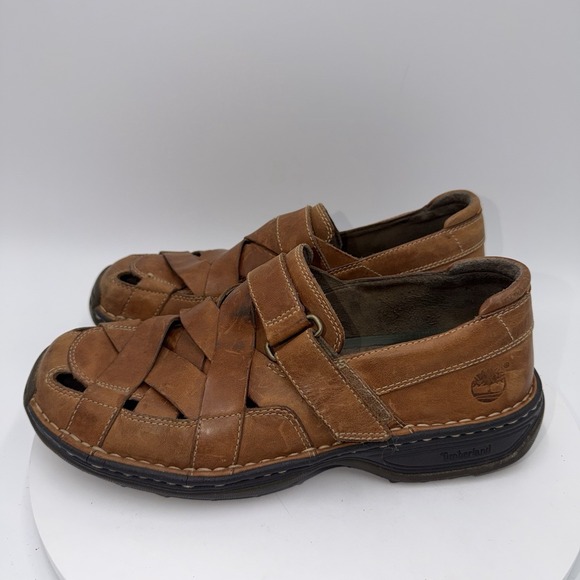 Timberland Other - Timberland Altamont Fisherman Brown Leather Sandal Mens Size 9 Smart Comfort